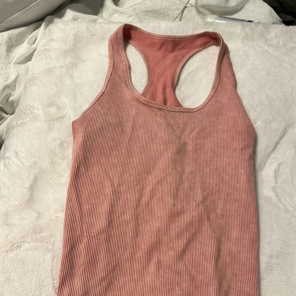 Coral workout top, size:M